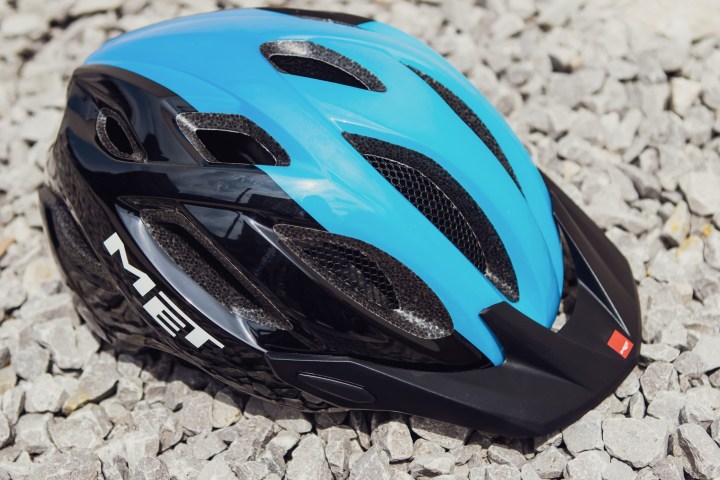 a close up of a helmet