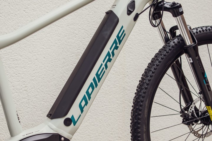 a close up of a bicycle