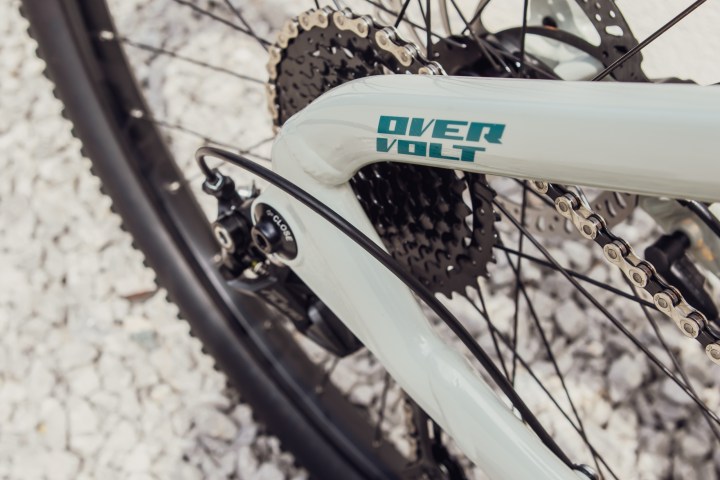 a close up of a bicycle