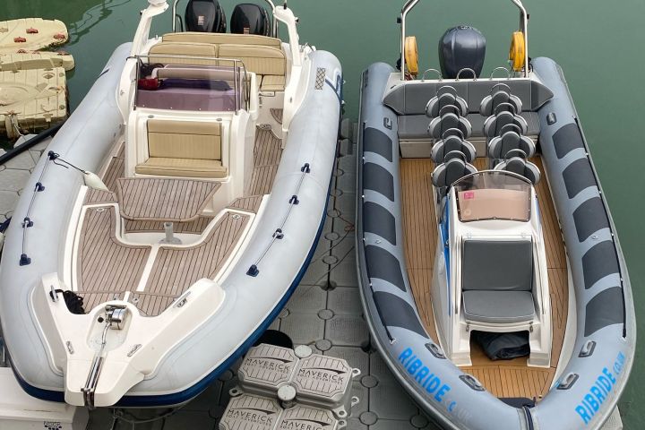 a boat that is sitting on the side of a building